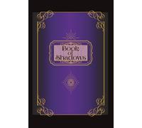 Book of Shadows: Empty Grimoire for Witches, Wiccans | blank lined journal for spells, witchcraft | black & purple