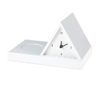 Book Rest Clock Bedside Table Clock, Space Saving Page Rest, Bedside with Light and Cup Holder, Bedroom Accessory, Reading Tool with Convenient Design, Use for Men Women Friend Teacher Student