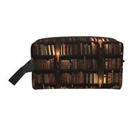 Book Room Library Print Sac de rangement de voyage à la mode, trousse de toilette portable, organiseur de grande capacité