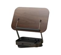 Book Stand, Book Support, 13.39x9.25x2.99 Inches, Foldable Adjustable Tray 360 Rotating Base, Desktop Riser Holder for Textbooks, Tablets, Recipes, Reading and Kitchen Use