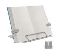 Book Stand for Reading - Foldable Laptop Desktop Riser | Recipe Stand | For Office Library Bedroom Studying Kitchen Cafe Bookstore