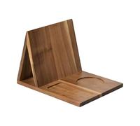 Book Valet - Wooden Reading Stand with Phone Slot | Triangle Book Holder Bible Stand for Home Decor, Bedroom Living Room Office School Nightstand Desk Coffee Table Tray