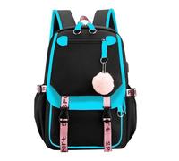 Bookbag scolaire pour filles, sac à dos de mode pour les femmes, Femmes Work Pack Sac à bandoulière de grande capacité, École Knapsack Ladies Daypack avec balle en peluche pour faire du shopping des v