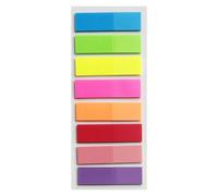 BookBraft Cartes adhésives 8 couleurs - Étiquettes adhésives pour pages, indicateurs multicolores pour livres, carnets | Petits drapeaux adhésifs colorés, cartes d'annotation pour les étudiants de