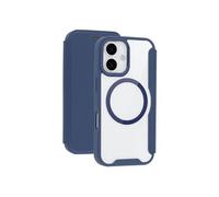 Bookcase transparente avec MagSafe pour iPhone 16 - Bleu