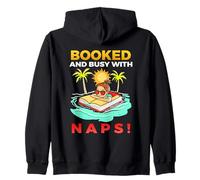 BOOKED AND BUSY WITH NAPS Sweat à Capuche