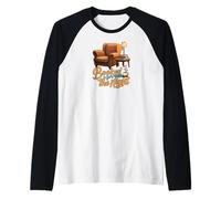 Booked for the Night Reading Cozy Book Lover Gift Manche Raglan