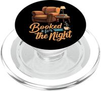 Booked for the Night Reading Cozy Book Lover Gift PopSockets PopGrip pour MagSafe