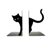 Bookends for Shelves - Cat Shape Heavy Duty - Shelf Bookends for Home - for Bookshelves Coffee Tables Mantels TV Stands Bedroom Living Roo3.15 × 4.72 × 6.69 INM Den School