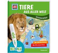 BOOKii® WAS IST WAS – Atlas d'autocollants : Animaux du monde entier – Tessloff