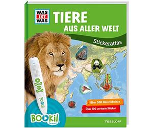 BOOKii® WAS IST WAS Stickeratlas Tiere aus aller Welt