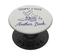 Bookish Booktrovert Funny Silly Goose Reading Book Lovers Lovers PopSockets PopGrip Adhésif