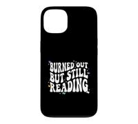 Bookish Burned Out But Still Reading Retro Book Club Coque pour iPhone 13