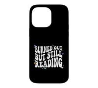 Bookish Burned Out But Still Reading Retro Book Club Coque pour iPhone 14 Pro Max