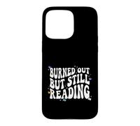 Bookish Burned Out But Still Reading Retro Book Club Coque pour iPhone 15 Pro Max