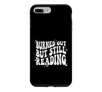 Bookish Burned Out But Still Reading Retro Book Club Coque pour iPhone 7 Plus/8 Plus