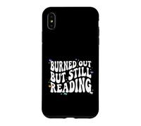 Bookish Burned Out But Still Reading Retro Book Club Coque pour iPhone XS Max