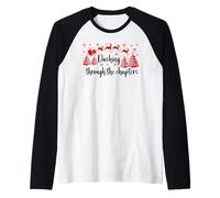 Bookish Christmas Books Lover Santa Reading One More Chapter Manche Raglan