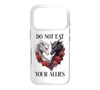 Bookish Dragons We Do Not Eat Allies Book Dragon DRK Romance Coque pour iPhone 17 Pro
