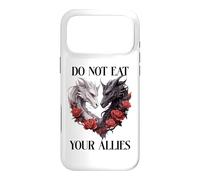 Bookish Dragons We Do Not Eat Allies Book Dragon DRK Romance Coque pour iPhone 17 Pro Max