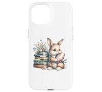 Bookish Easter Bunny Reading Book Every Bunny Loves to Read Coque pour iPhone 15