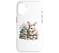 Bookish Easter Bunny Reading Book Every Bunny Loves to Read Coque pour iPhone 16