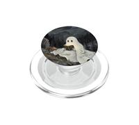 Bookish Ghost Reading Book Reader Mountain Scene PopSockets PopGrip pour MagSafe