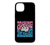 Bookish Retro Reader Adoring The Spoiler Graphic Coque pour iPhone 14 Plus