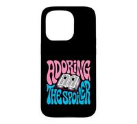 Bookish Retro Reader Adoring The Spoiler Graphic Coque pour iPhone 15 Pro