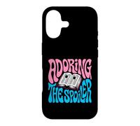 Bookish Retro Reader Adoring The Spoiler Graphic Coque pour iPhone 17