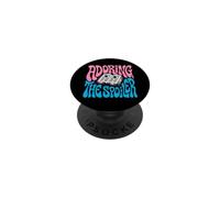 Bookish Retro Reader Adoring The Spoiler Graphic PopSockets PopGrip Adhésif