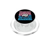Bookish Retro Reader Adoring The Spoiler Graphic PopSockets PopGrip pour MagSafe