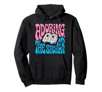 Bookish Retro Reader Adoring The Spoiler Graphic Sweat à Capuche