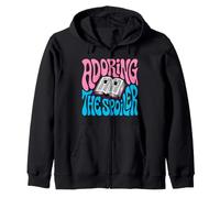 Bookish Retro Reader Adoring The Spoiler Graphic Sweat à Capuche