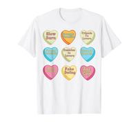 Bookish Romance Tropes Book Club Reader Spicy Book Lover T-Shirt Graphique avec Valeur, Homme, Blanc, S