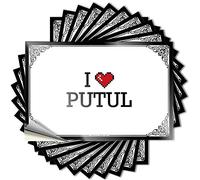 Bookish, Tattoo Hard I Love Putul | Girls Hot (6 x 9 cm)