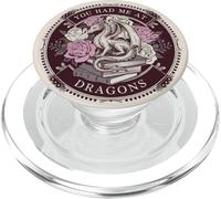 Bookish You Had Me At Dragons Book Lover Reading Dragon PopSockets PopGrip pour MagSafe