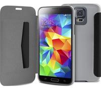 Booklet Case Wallet Collection Clear-Black pour Samsung Galaxy S5