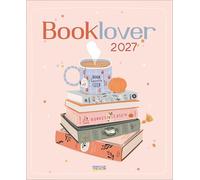 Booklover 2027: Bild-Wandkalender mit trendigen Illustrationen rund um Bücher. Trend-Format 36 x 44 cm.