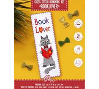 Booklover Kit de marque-page au point de croix compté