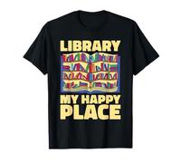 Booklover - Library My Happy Place - Livres T-Shirt