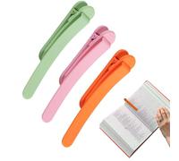 Bookmark Automatique - Smart Silicone Colorful Bookmarks Clip | Bookmark Intelligent Flexible | Clip D'accessoires De Lecture | Porte-page Mains Libres Adapté Aux Élèves Étudier Dans Le Salon De La Cl
