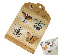 Bookmark Butterfly - Diviseurs de mémo pliables traditionnels, outils d'index éducatif coloré | Onglets de notes créatives offables, charmantes aides de suivi des livres, éléments de conception réutil