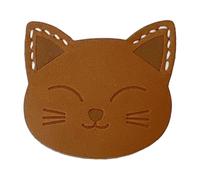 Bookmark en cuir Cat - marqueur de page d'animaux, accessoire de livre fait à la main | 1.77 * 1,57in porte-page mignon de la page, signet de lecture de nouveauté, idée cadeau pour les étudiants, temp