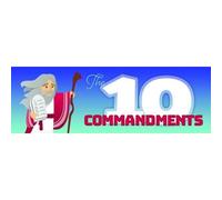 Bookmark - Kids - The Ten Commandments - Ex 20:1-17 (Niv)