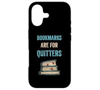 Bookmarks are for Quitters Book Lover Lecteur de Lecture drôle Coque pour iPhone 17