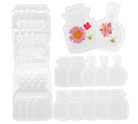 Bookmarks de fleurs séchées SET 40pcs Bookmarks de fleurs pressées transparentes Page florale amusante