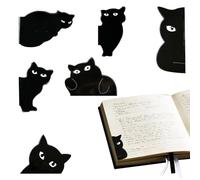 Bookmarks Magnetic - Cat Book Page Markers Clip, Magnet Bookmark Clips, Cute Magnetic Book Page Marks Clip Set for Teachers Students Book Lovers Reading