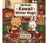 Bookmundo Kawaii Winter Magic - Cute Cozy Coloring Book:Malbuch Für Erwachsene & Teens : Mit Süßen Kawaii-Motiven Zum Ausmalen: Indoor Moments, Funny Outdoor Adventures, Bakery &...