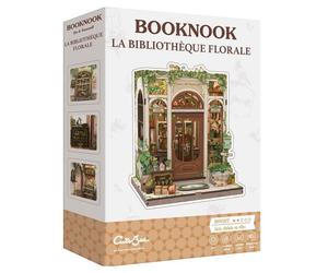 Booknook - BLACKROCK EDITIONS - CUT023LI - Diorama miniature - Multicolore - Bibliothèque florale